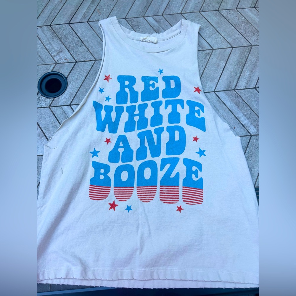Refined Canvas Tank Top SZ Small NWT 🇺🇸 🍻